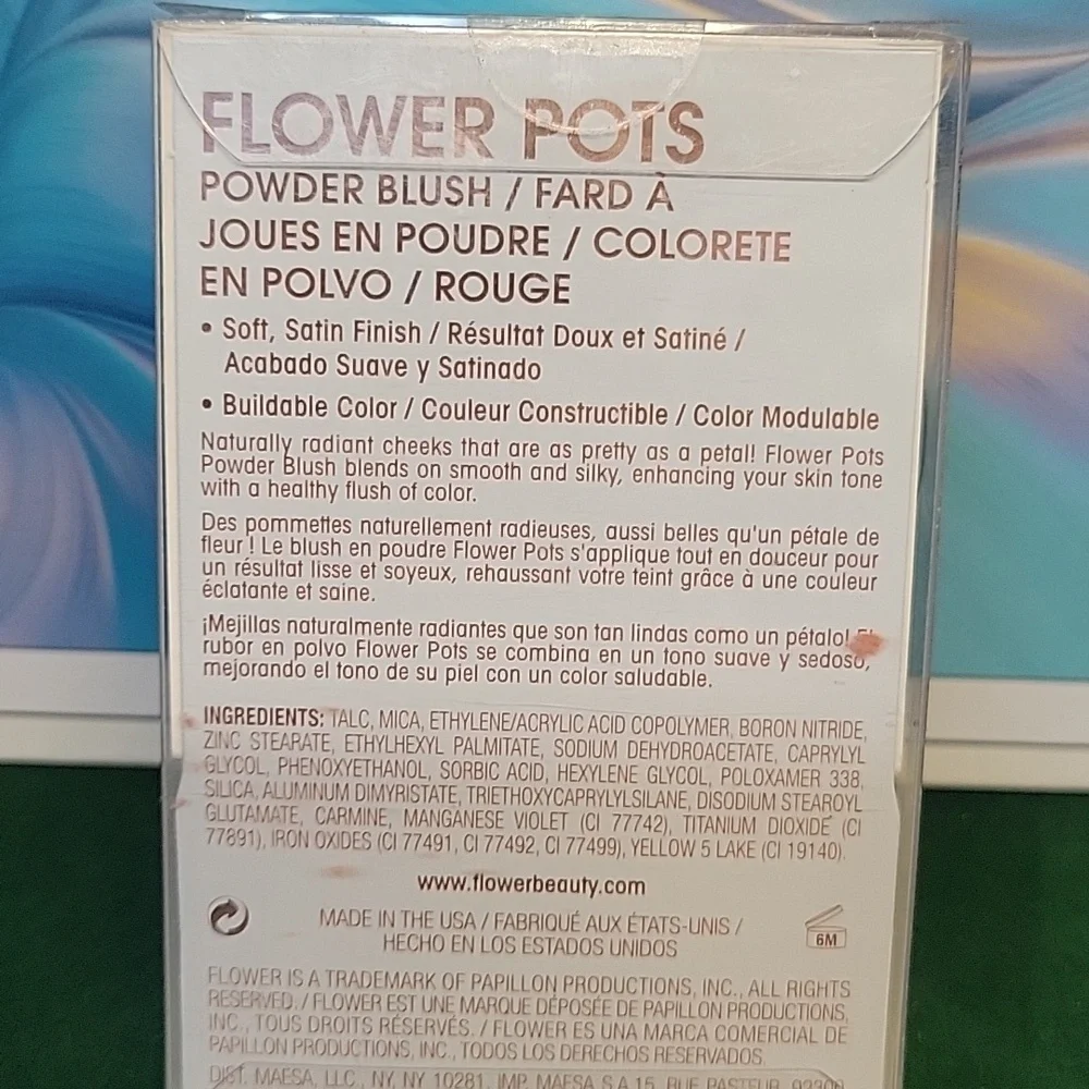 Flower Pots Beauty Powder Blush 6g New Sealed Box